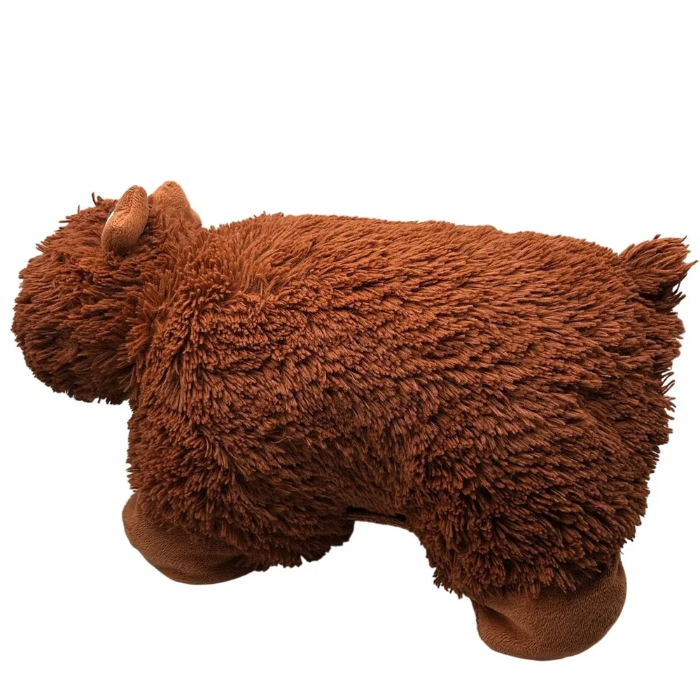 Kids Pillow Pal Stuffed Animal Brown Bear Plush Nap‎ Cuddle Pillow Bedding Toy